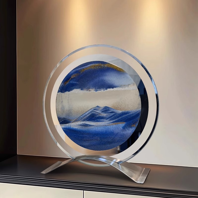创意流沙画沙漏摆件家居桌面装饰轻奢客厅电视柜酒柜玄关展示柜