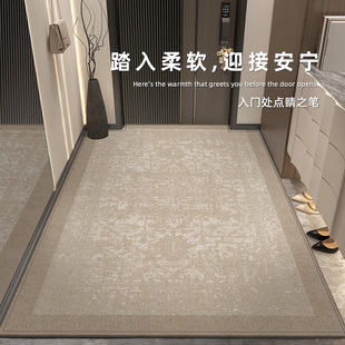 入户门地垫玄关进门口中古风耐脏防滑脚垫可定制室内免洗可擦地毯