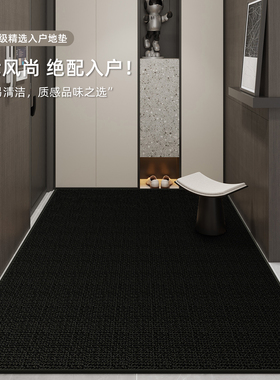 2025新款地垫入户门进门地毯门口黑色门垫防滑耐脏高级感玄关脚垫