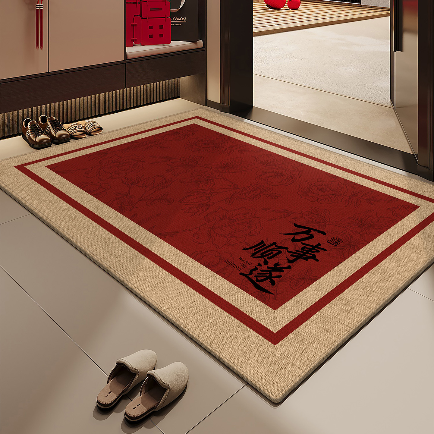 中式入户门地垫玄关进门耐脏脚垫