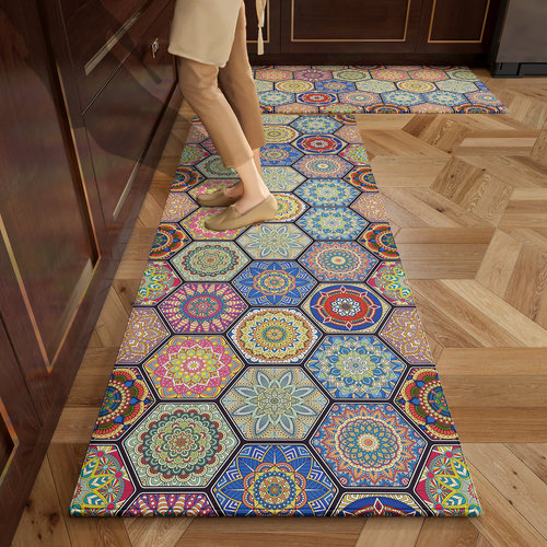 欧式厨房专用地垫高级感防污吸水凉垫可擦免洗防脏防滑家用地毯长