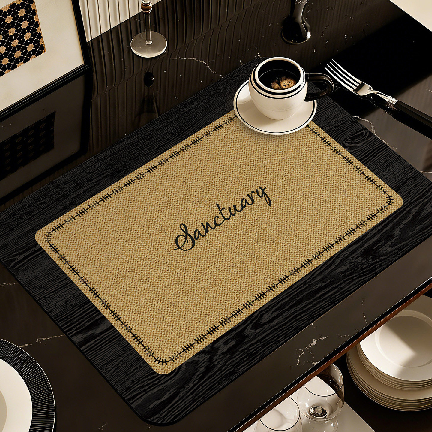 高端厨房台面沥水垫隔热防烫耐高温桌面保护垫可定制免洗可擦餐垫,居家布艺,餐垫,淘宝优惠券,粉丝福利购,淘宝优惠卷