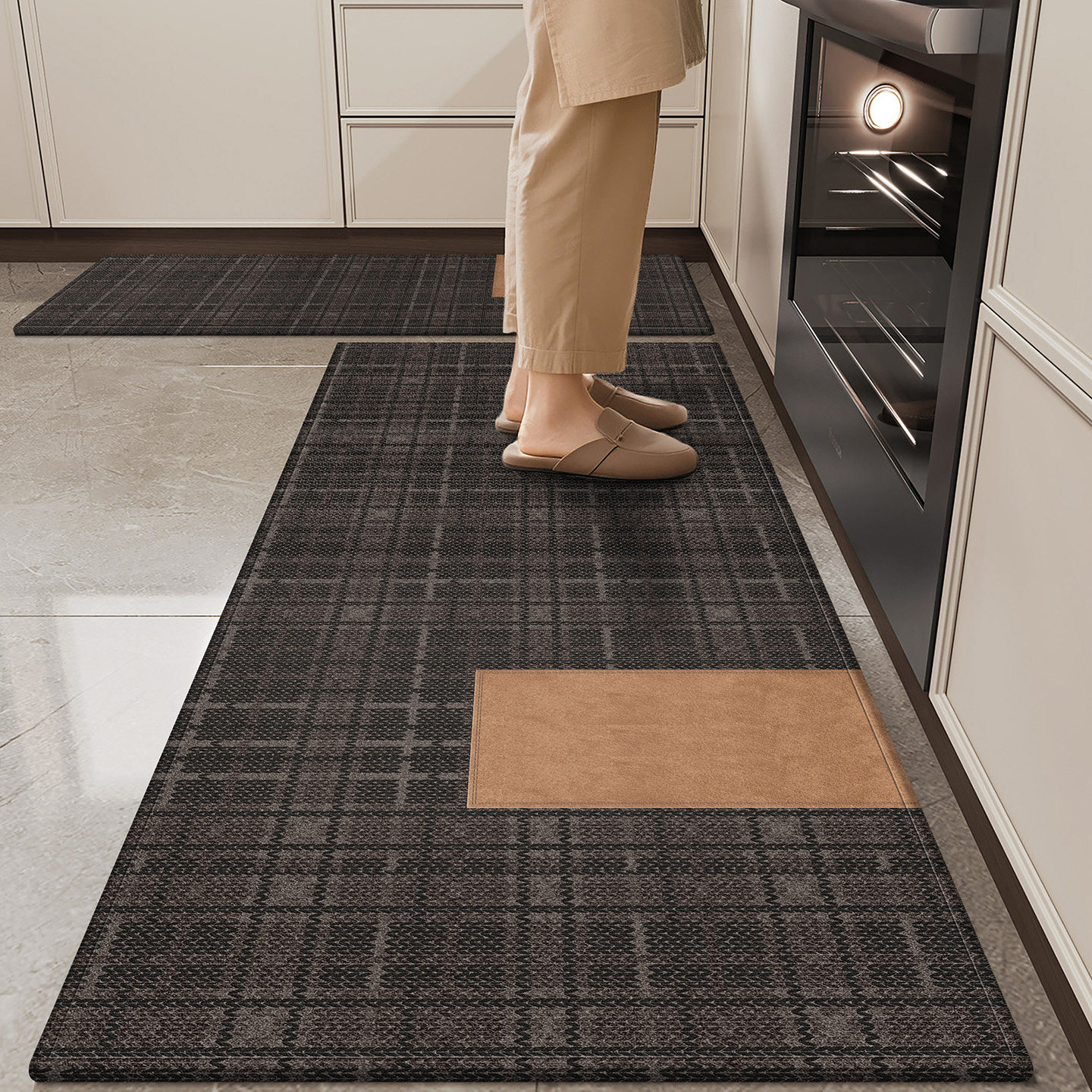 厨房专用地垫轻奢高级家用耐脏防滑脚垫可定制长条防油污防摔垫子,居家布艺,厨房地垫,淘宝优惠券,粉丝福利购,淘宝优惠卷