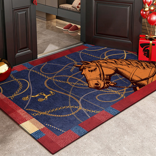 入户门地垫马年进门口耐脏免洗脚垫高级感室内可定制加厚防滑地毯