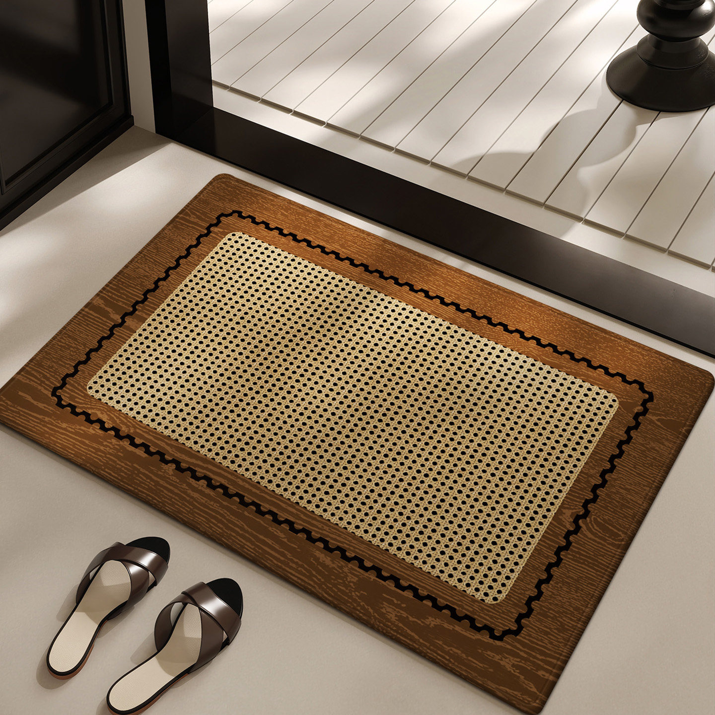 浴室地垫免洗可擦脚垫卫生间淋浴房门口轻奢复古耐脏防滑防摔脚垫,居家布艺,家用脚垫,淘宝优惠券,粉丝福利购,淘宝优惠卷