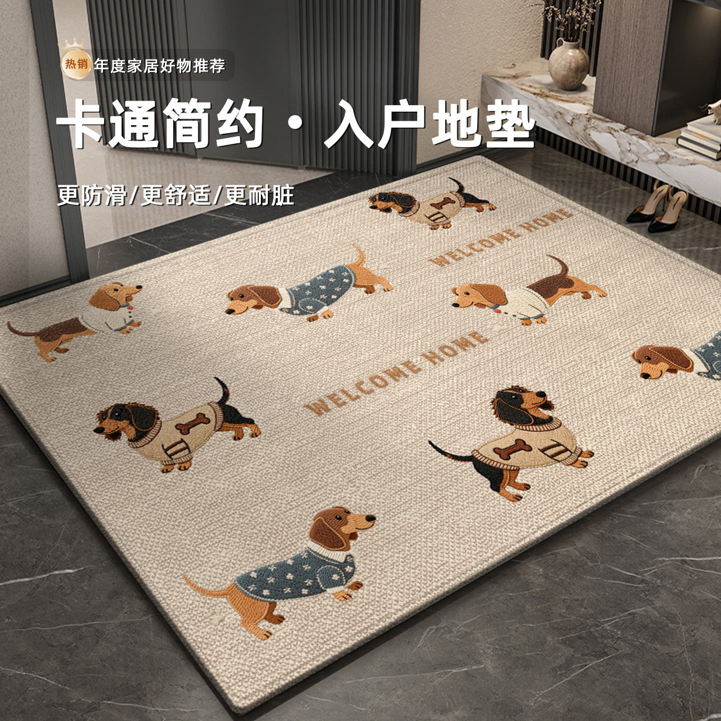 入户门地垫室内玄关刮沙除尘脚垫