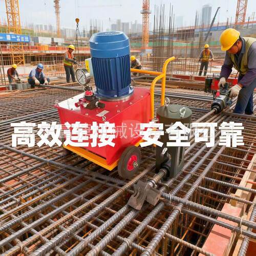 手持式钢筋冷挤压机三道杠钢筋连接套筒挤压设备32型钢筋连接机