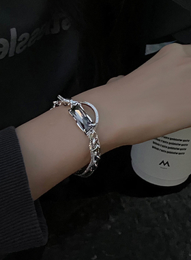 奇志爷爷男女钛钢ins手链