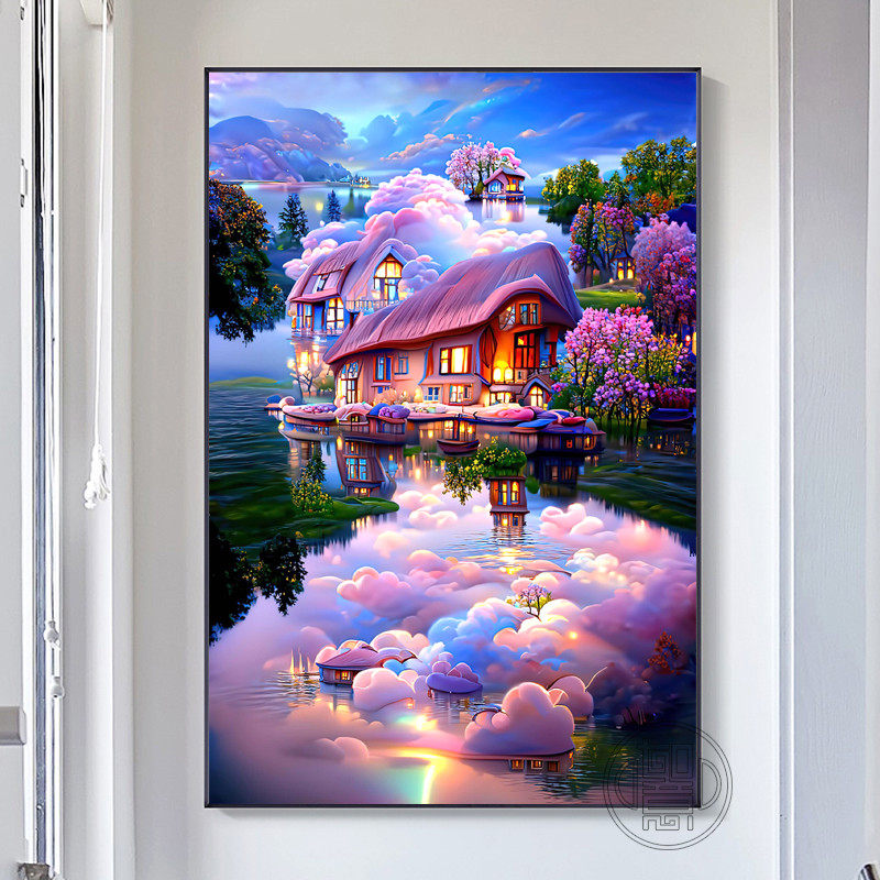 钻石画满钻唯美梦幻风景