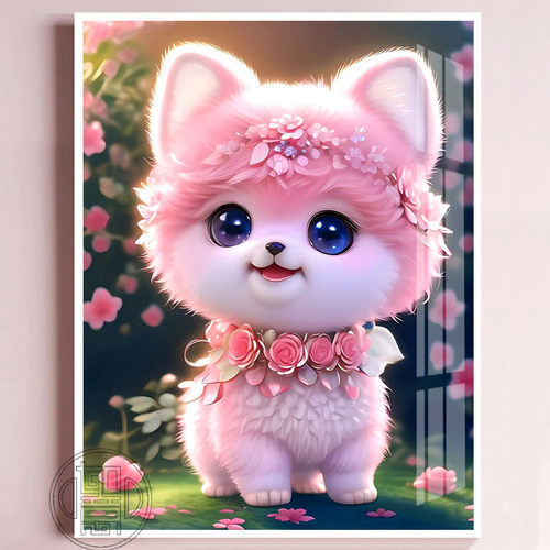 钻石画满钻可爱动物小狗砖石贴画