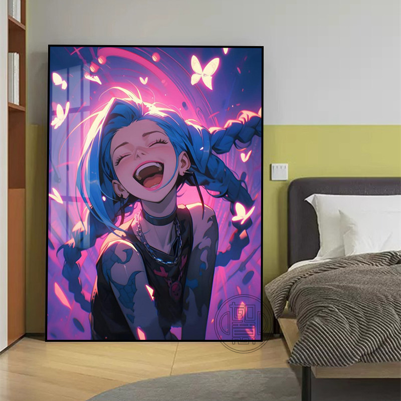 钻石画满钻游戏卡通女孩点钻画