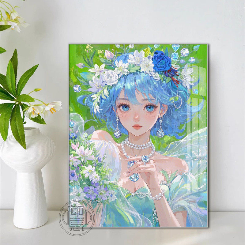 花仙子钻石画新款高颜值带框图片