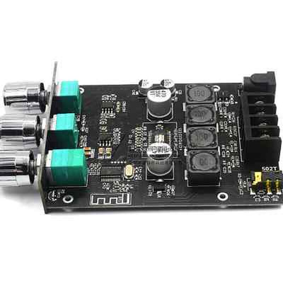新品15W20W30W40W50WX2高低音调节前K级音频功放板模块低音炮蓝牙