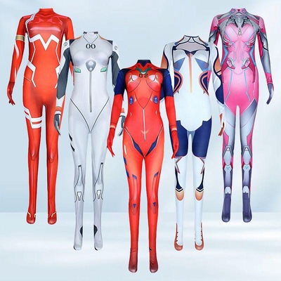 福音战士紧身衣连体衣DVA守望琪亚娜先锋绫波丽cos服宋哈娜cos服