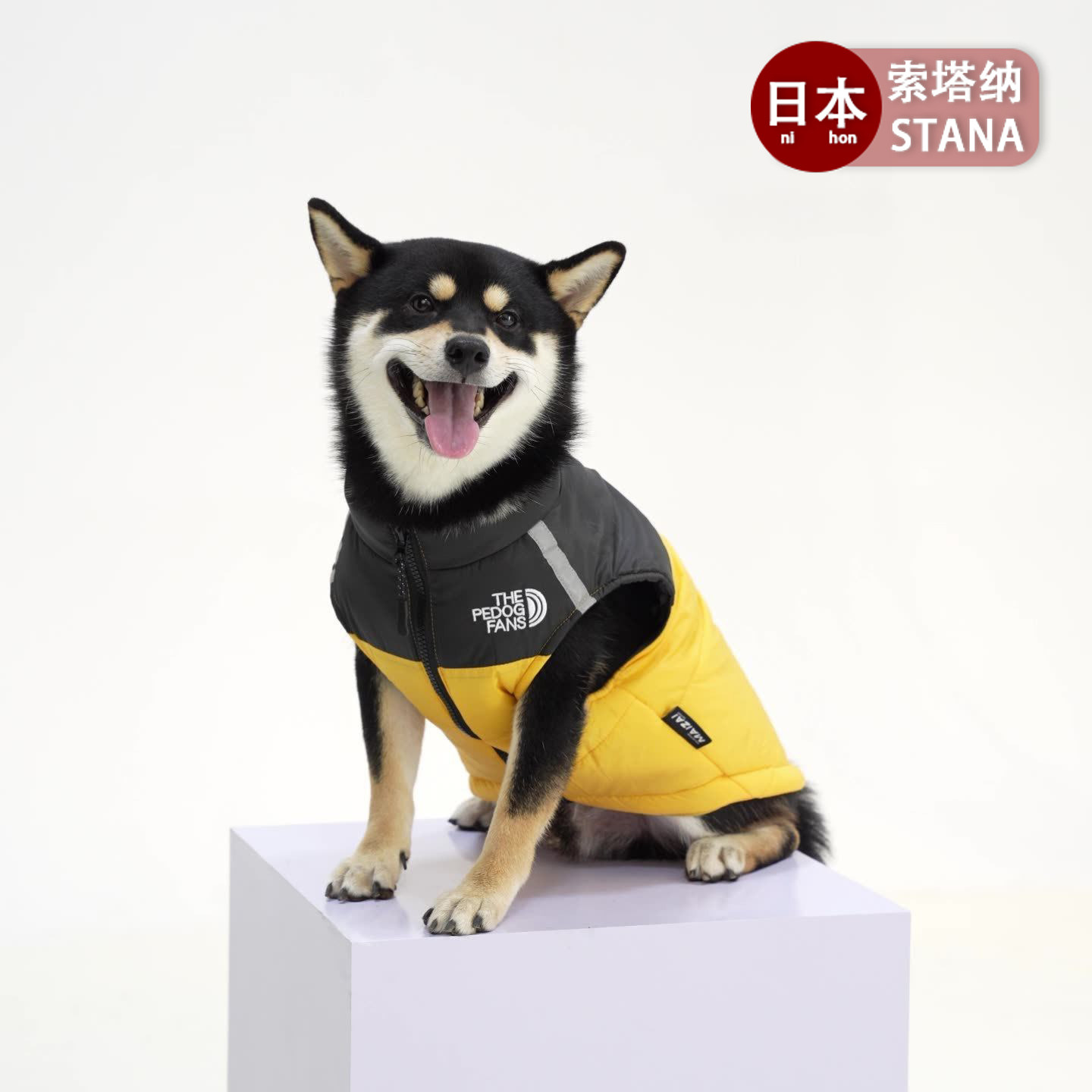 日本新品狗狗衣服秋冬保暖宠物背心加厚大狗服装宠物服装棉服厚实