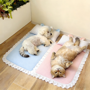 宠物垫子四季通用猫咪睡垫夏季降温神器冰豆豆冰垫凉席狗狗凉垫