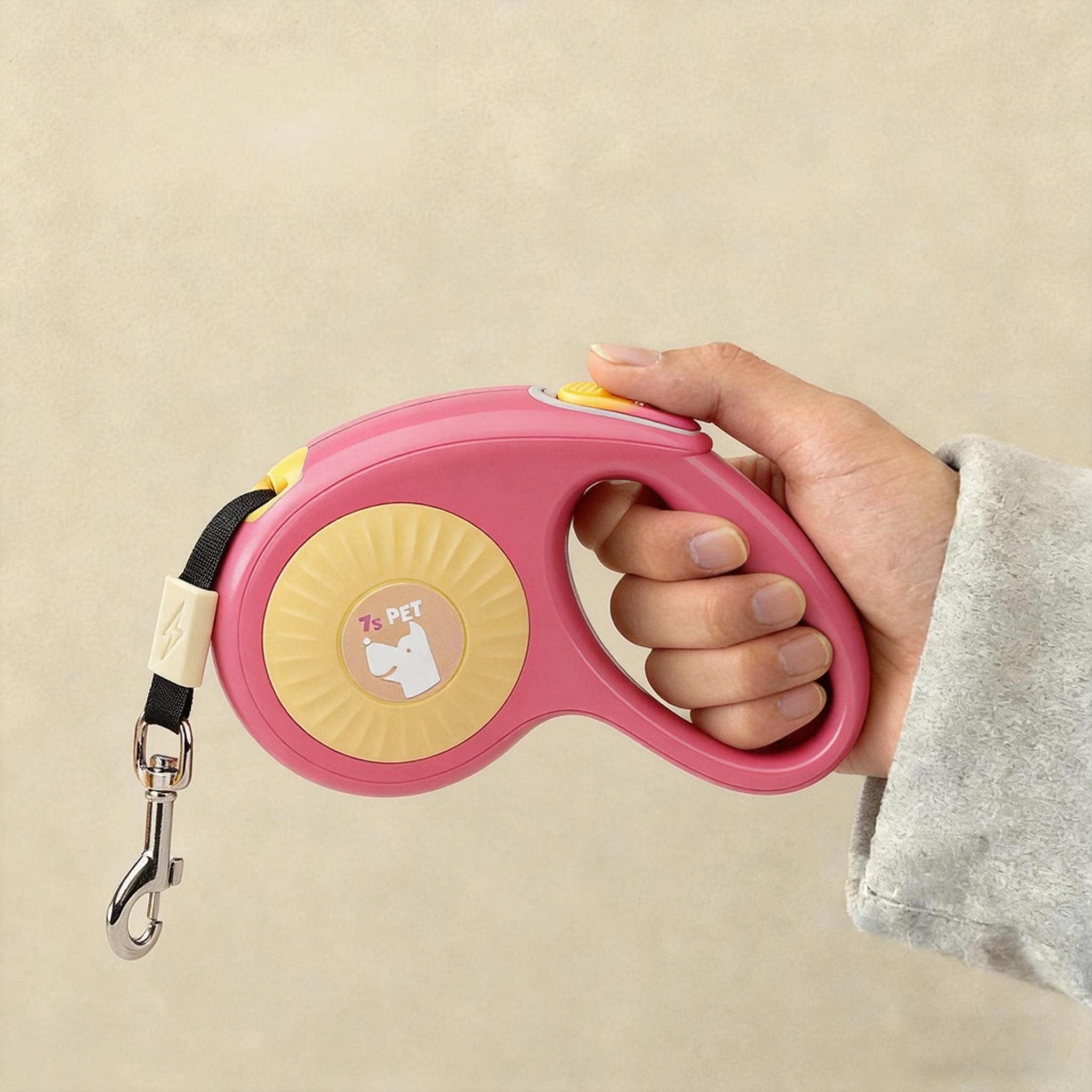 狗狗牵引绳小型犬遛狗绳自动伸缩狗链子防爆冲可调节遛猫绳防挣脱