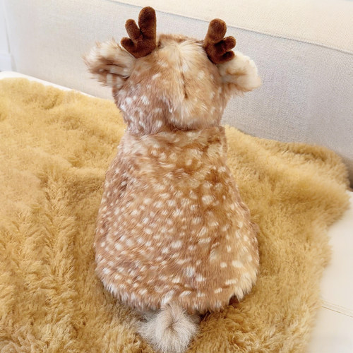 萌宠圣诞节OOTD|麋鹿斗篷披风