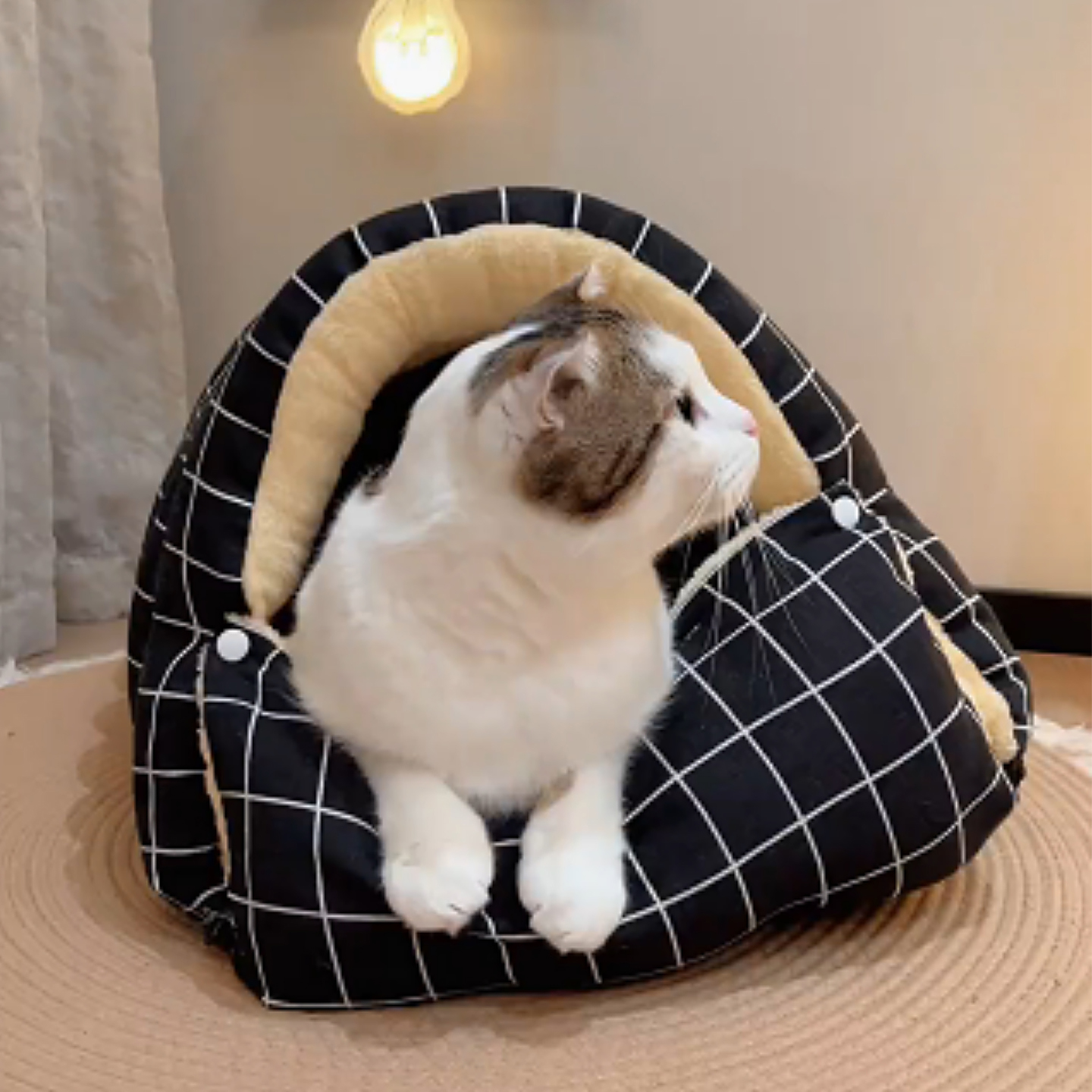 可拆洗猫咪钻洞猫窝宠物睡窝垫子