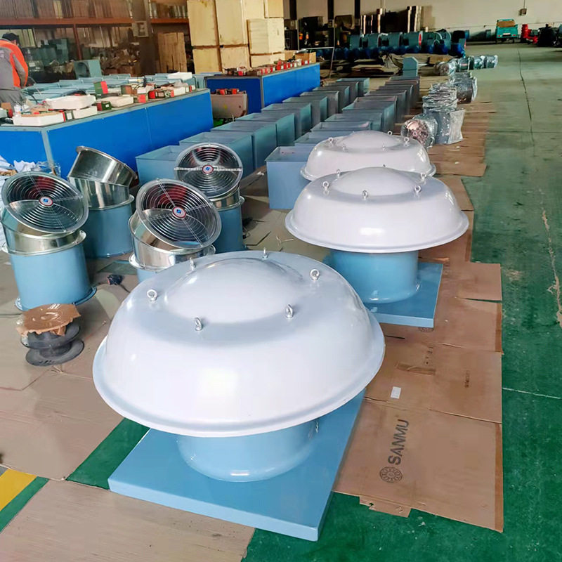 dwt屋顶风机轴流式通风机厂房屋顶通风器玻璃钢防爆屋顶排烟风机