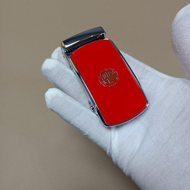 福乐哈自动扣皮带扣本命年红色