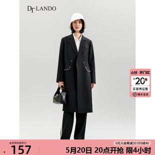 外套女百搭显瘦中长款 粉丝福利价 DTLANDO秋冬西装 休闲西服