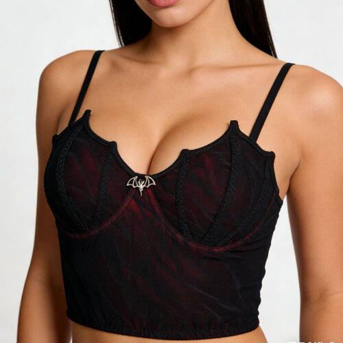 现货Corset暗黑哥特牛奶丝拼接