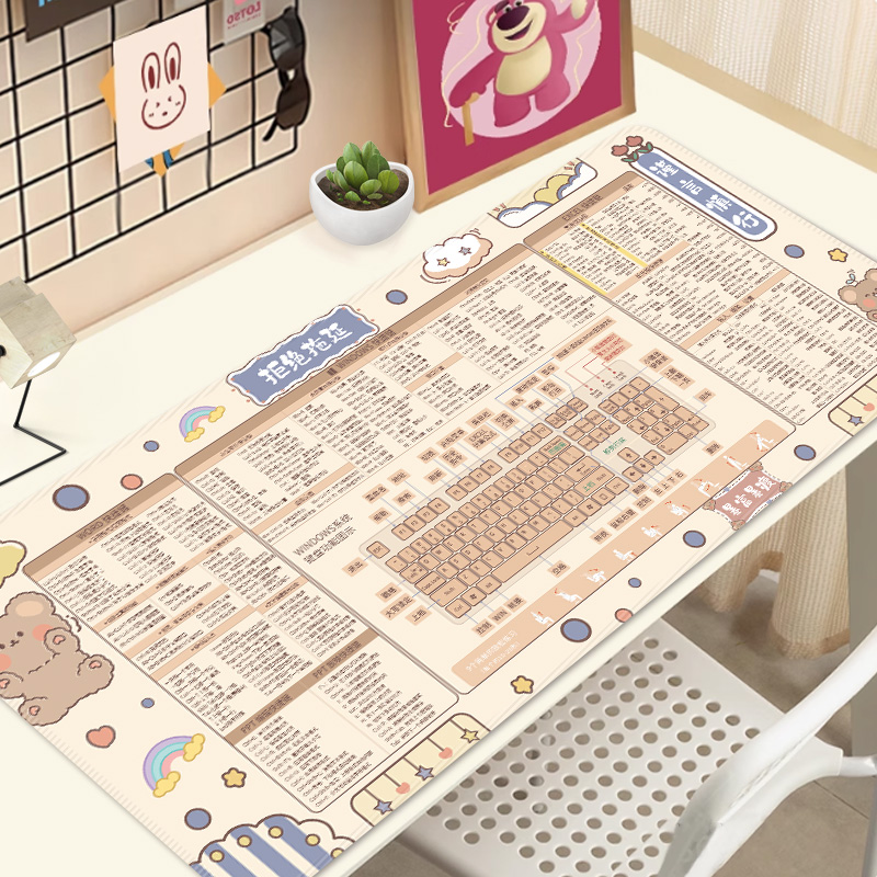 天然橡胶防滑快捷键鼠标垫