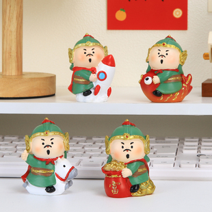 卡通可爱郑成功办公室好物桌面小摆件手办男女生工位装饰生日礼物