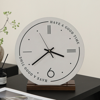 轻奢复古高颜值桌面时钟摆件
