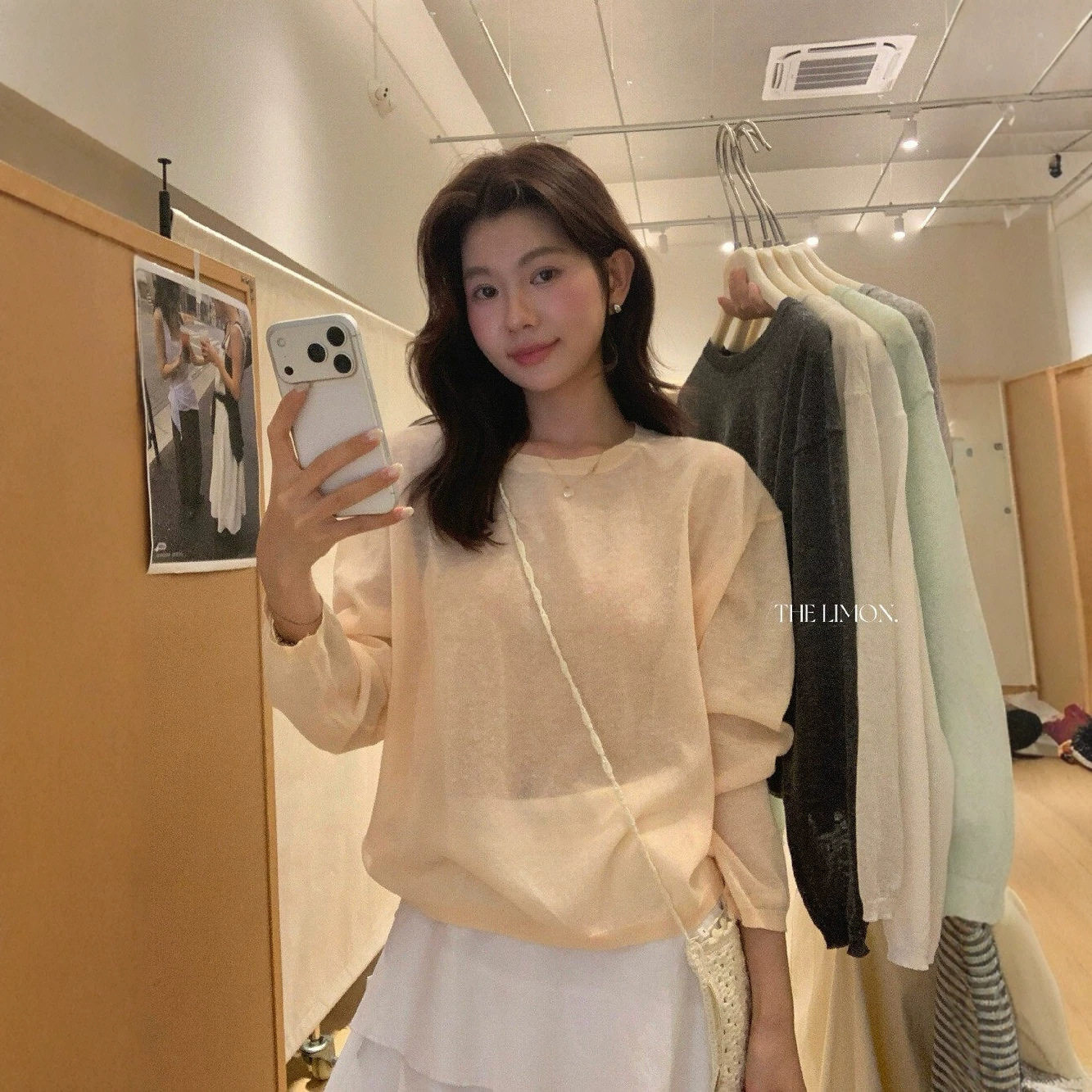 柠檬绿茶2026夏季温柔慵懒风薄款套头防晒针织衫罩衫女长袖上衣