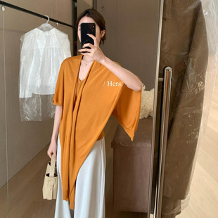 披风女08168 清冷感简约日常通勤百搭显瘦无袖 Hers一勺甜夏季 法式