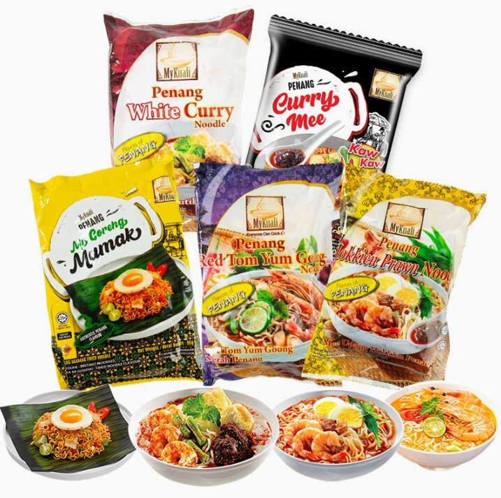 马来西亚进口MyKuali麦可利槟城白咖喱红冬阴功味速食方便面泡面