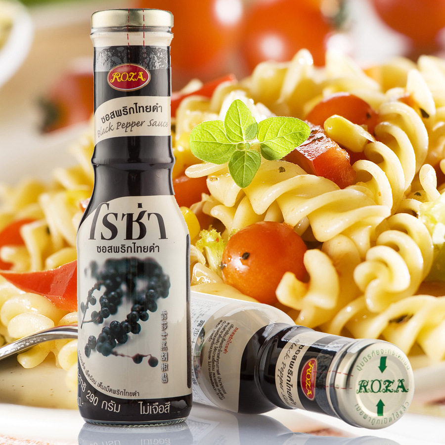 泰国原装进口露莎士黑胡椒酱牛排酱汁黑椒汁调味品酱料