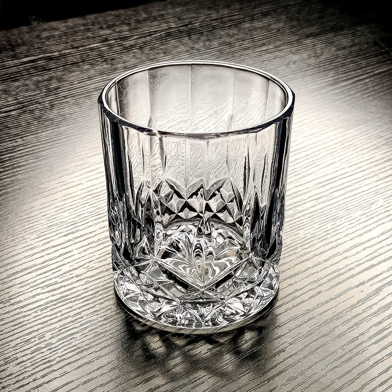 2026新款水晶玻璃啤酒杯钻石酒杯茶杯水杯无把手宾士杯子赛博朋克