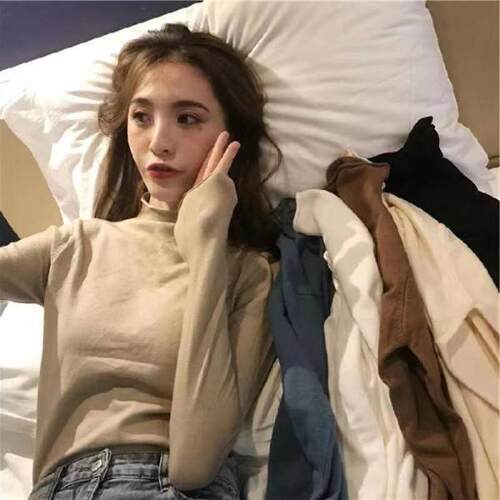 半高领毛衣女软软糯糯秋