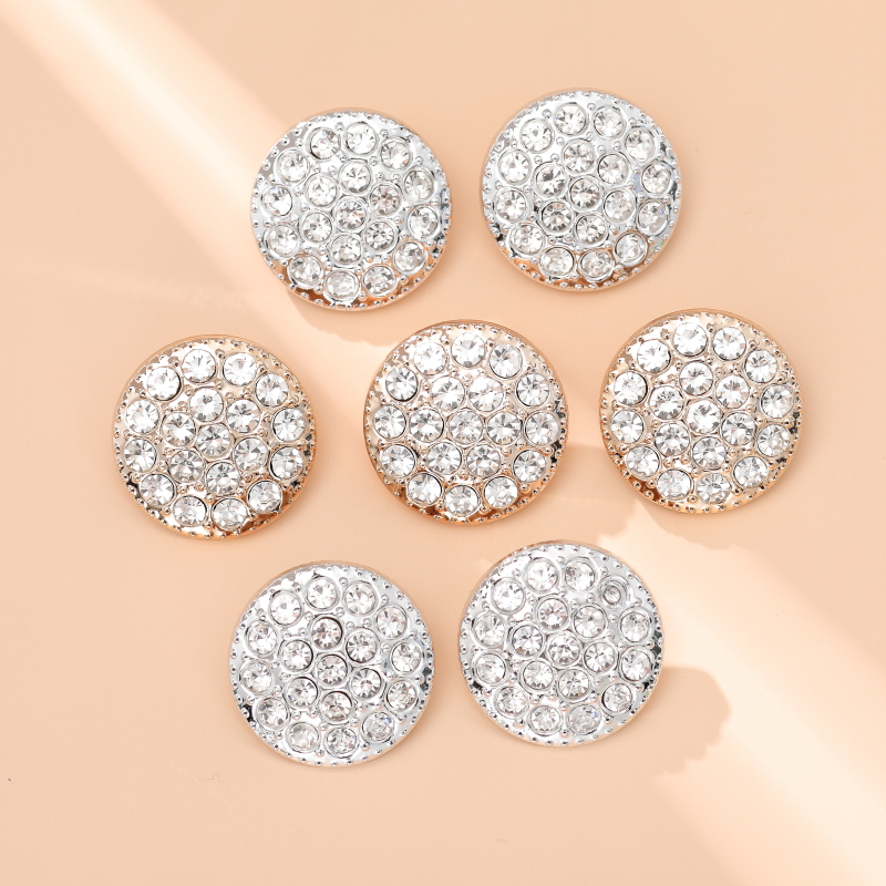 高档水钻镶钻皮草貂皮大衣纽扣子