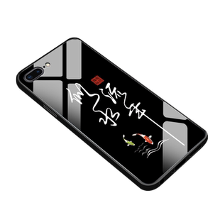 似水流年适用iPhone8Plus手机壳钢化玻璃6sPlus苹果7P八高级创意防摔全包边六sp七男女同款励志文字保护硬套
