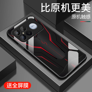 适用红米k90promax手机壳新款小米k90钢化玻璃镜面保护套redmi镜头全包防摔硬壳冠军版男士个性创意时尚机甲
