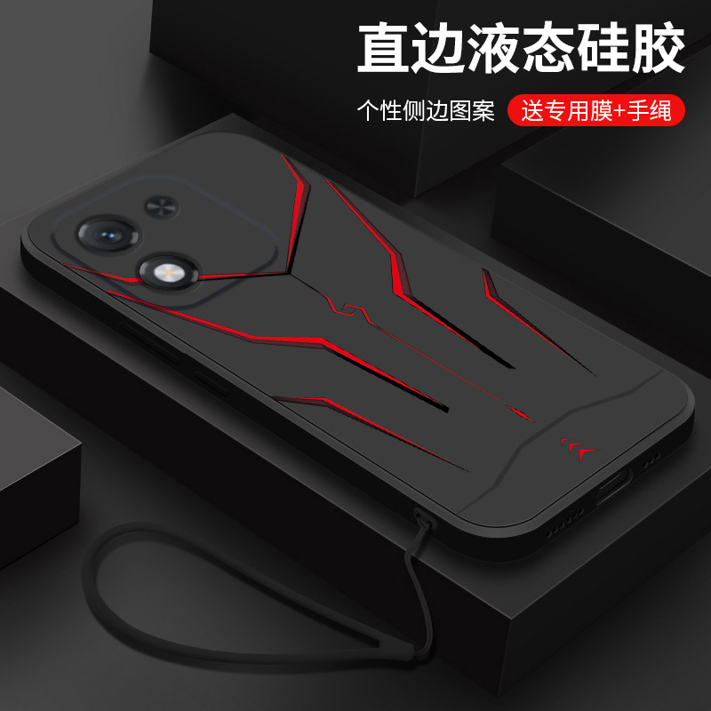 适用荣耀X70i手机壳新款华为honorX70i液态硅胶软壳ABR一AN00镜头全包防摔保护套男士潮个性创意卡通外壳机甲