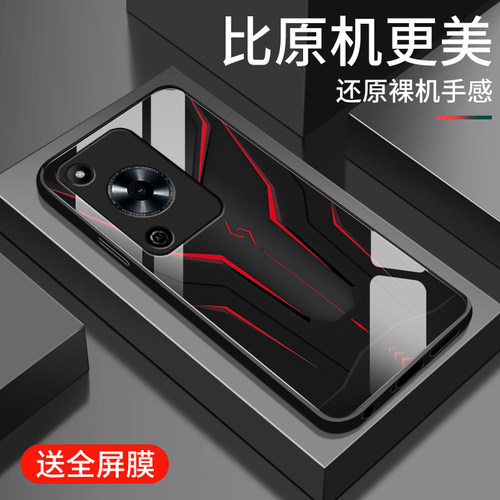 钢化玻璃硅胶软边手机壳  镜头全包防摔
