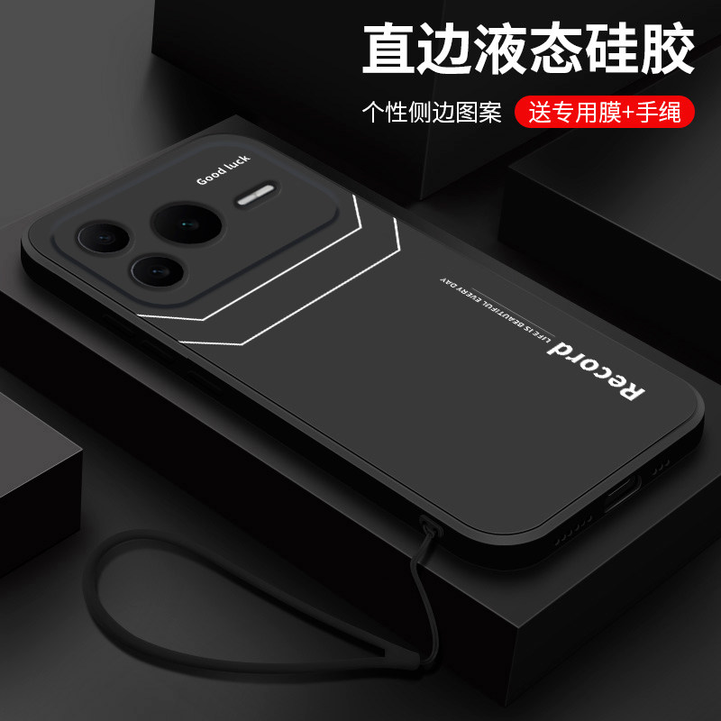 适用荣耀Power2手机壳新款power液态硅胶软壳华为honor镜头全包防摔保护套SER-AN00潮男女生简约外壳字母线条