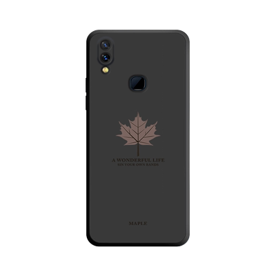 枫叶液态硅胶vivo手机壳创意