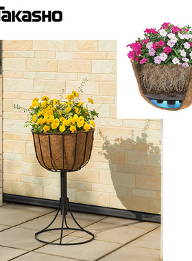 阳台立式花盆花卉绿植QsuiAQUA 养花栽培落地花篮PQA03 04