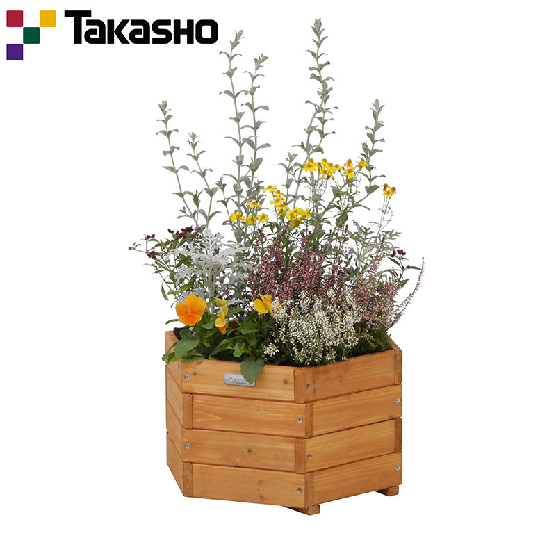 木制花盆六角创意阳台花卉果蔬种植箱简约田园WOP-O45