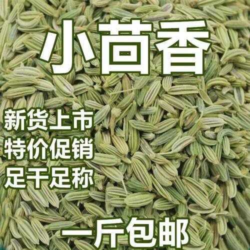 甘肃小茴香颗粒500g克小茴香粉熟商用调料小回香种籽中药材香料