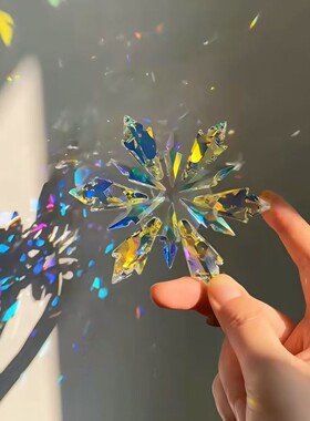立减5元炫彩雪花阳光捕手吊饰