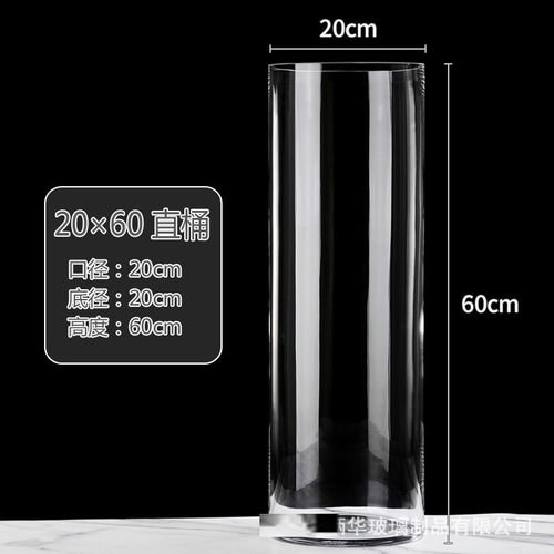 【已售10W+】大号直筒高玻璃花瓶