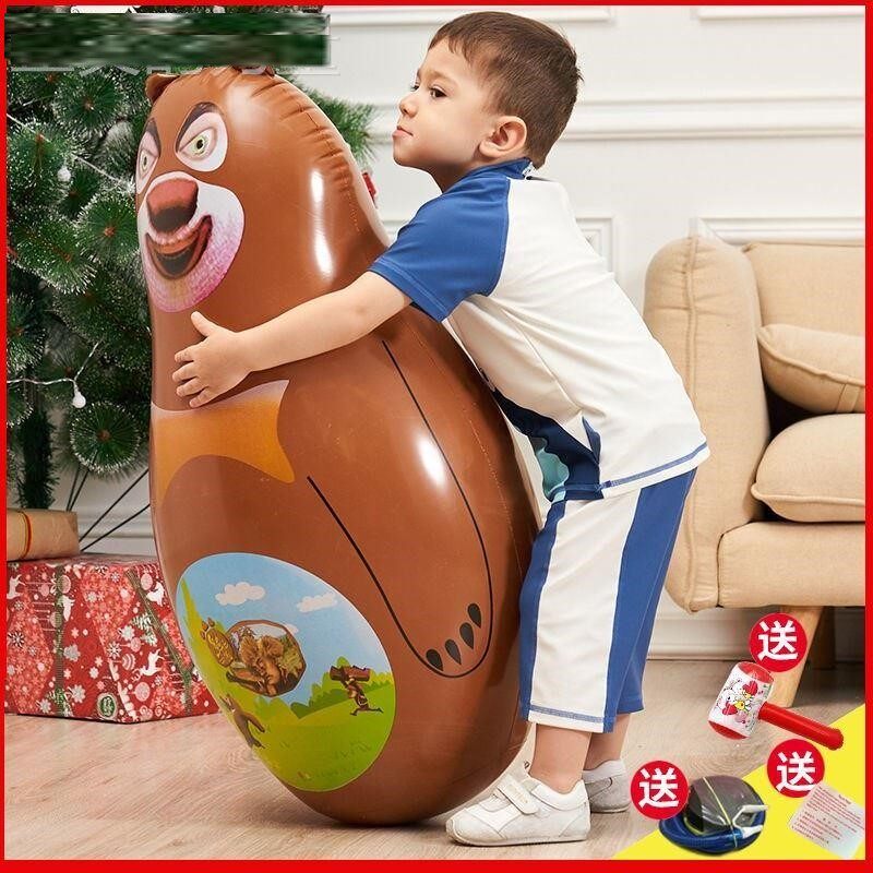 加厚充气不倒翁玩具大号儿童成人宝宝男女孩玩具发泄健身80cm拳击