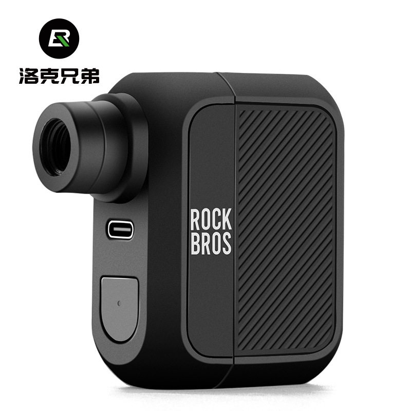 洛克兄弟电动打气筒便携迷你充电无线公路山地自行车篮足球充气泵